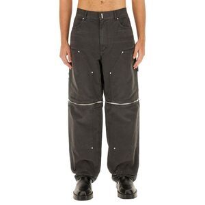 GIVENCHY Men's Convertible Wide Leg Utility Trousers Men BLACK Pants